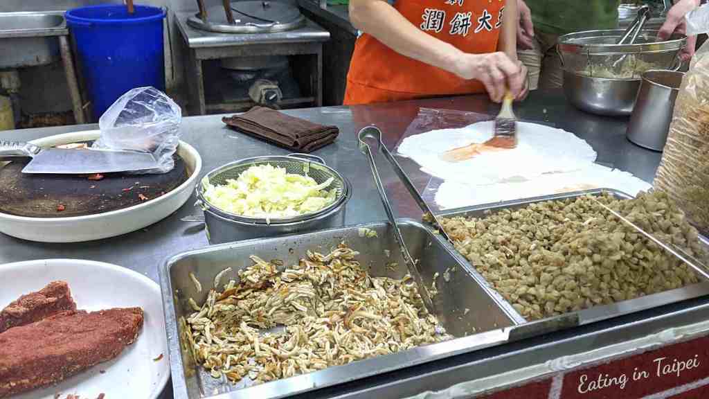 fillings of taiwanese spring roll